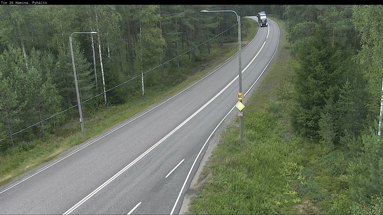 Weather Camera Image Road 26 Hamina, Pyhältö, Hamina, Kymenlaakso