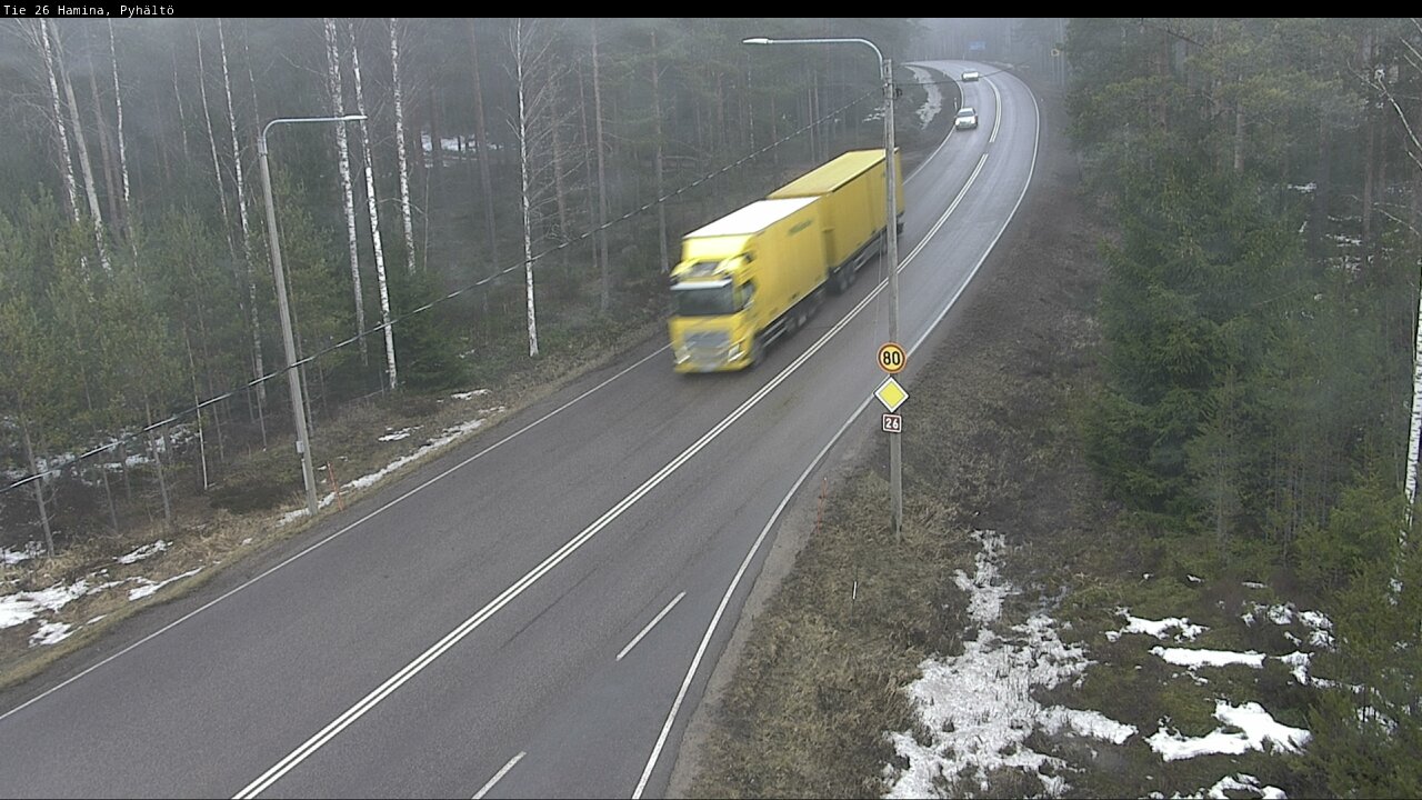 Kelikamerat Kuva Tie 26 Hamina, Pyhältö, Hamina, Kymenlaakso