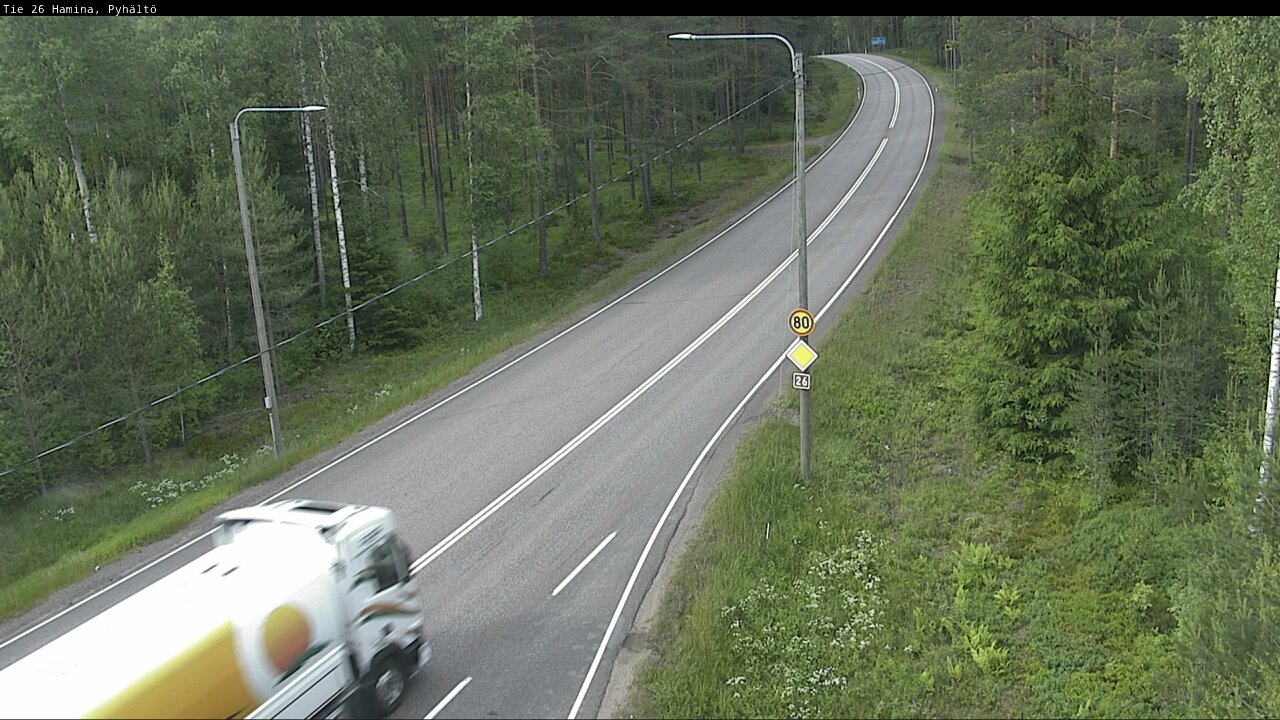 Kelikamerat Kuva Tie 26 Hamina, Pyhältö, Hamina, Kymenlaakso
