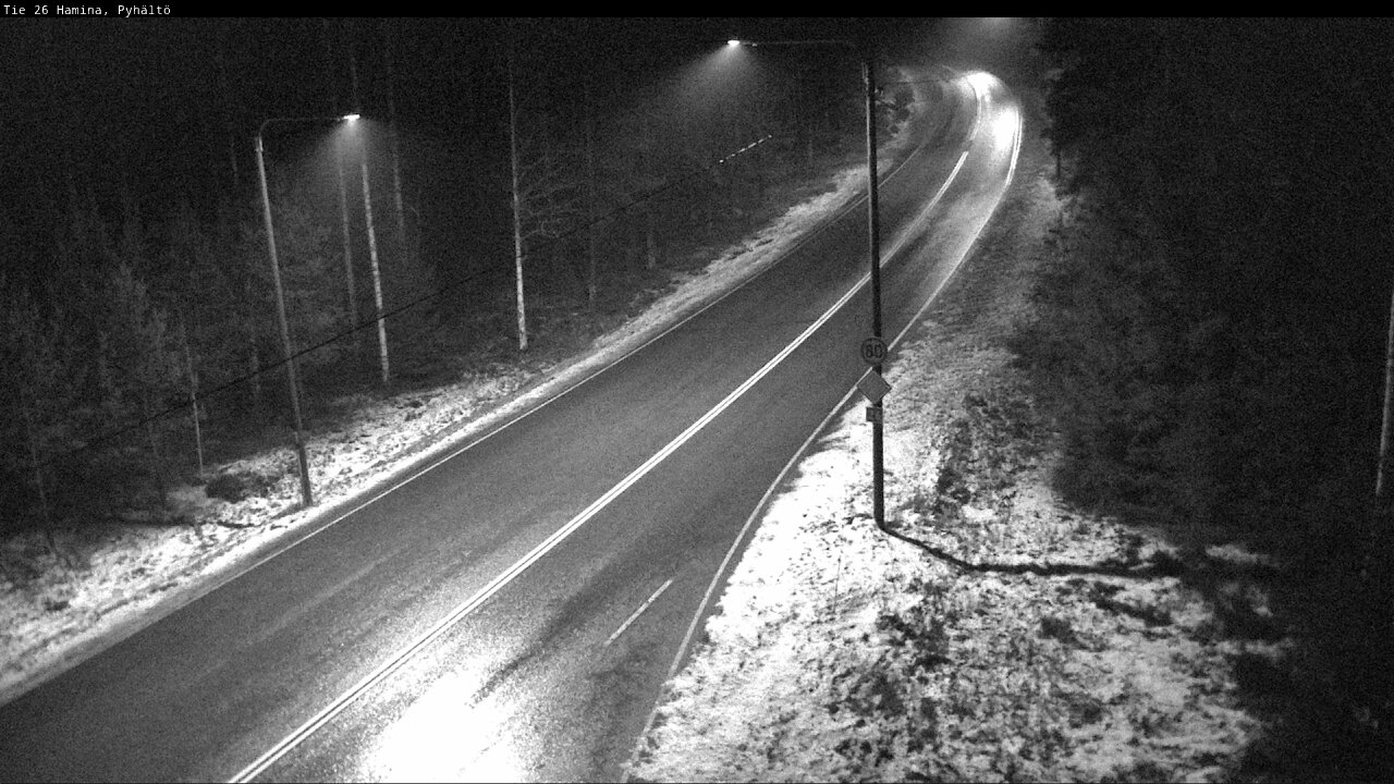 Weather Camera Image Road 26 Hamina, Pyhältö, Hamina, Kymenlaakso