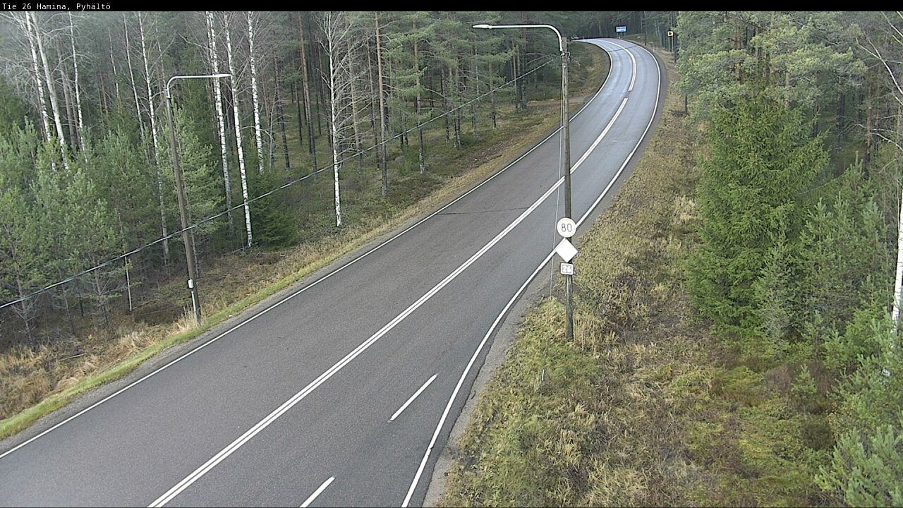 Kelikamerat Kuva Tie 26 Hamina, Pyhältö, Hamina, Kymenlaakso