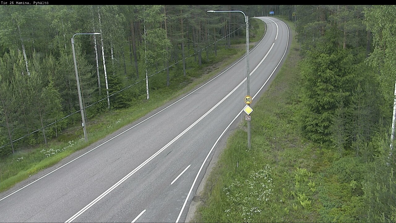 Kelikamerat Kuva Tie 26 Hamina, Pyhältö, Hamina, Kymenlaakso