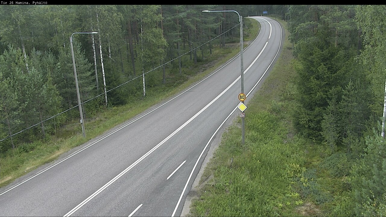 Kelikamerat Kuva Tie 26 Hamina, Pyhältö, Hamina, Kymenlaakso