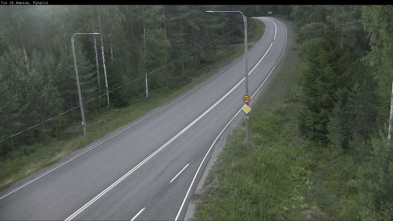 Kelikamerat Kuva Tie 26 Hamina, Pyhältö, Hamina, Kymenlaakso