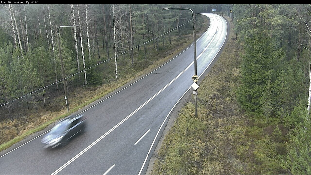 Kelikamerat Kuva Tie 26 Hamina, Pyhältö, Hamina, Kymenlaakso