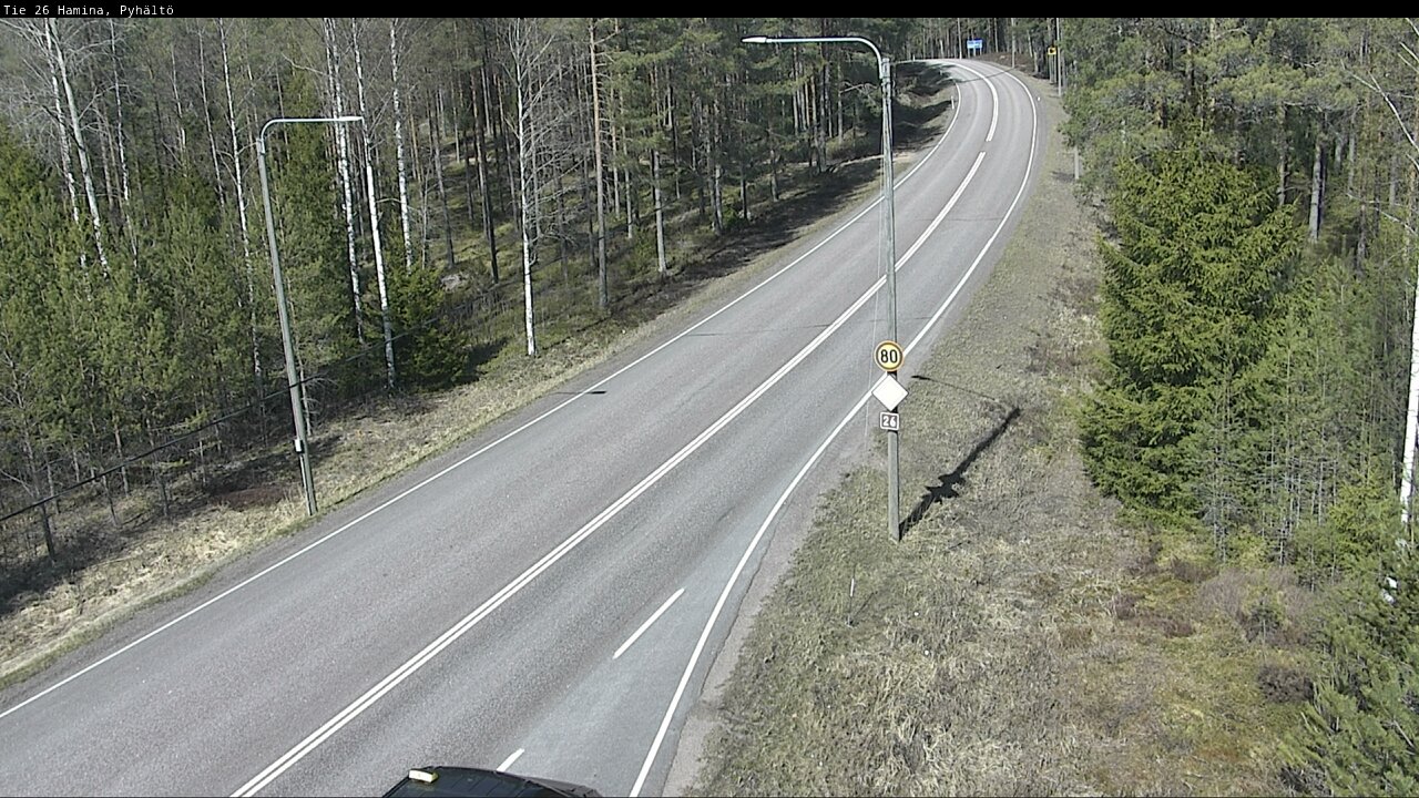 Weather Camera Image Väg 26 Pyhältö, Hamina, Kymenlaakso
