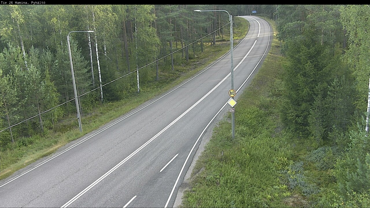 Weather Camera Image Road 26 Hamina, Pyhältö, Hamina, Kymenlaakso