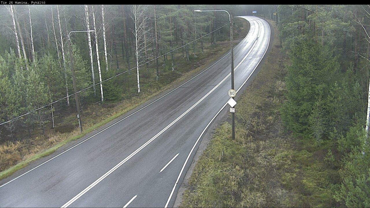 Kelikamerat Kuva Tie 26 Hamina, Pyhältö, Hamina, Kymenlaakso