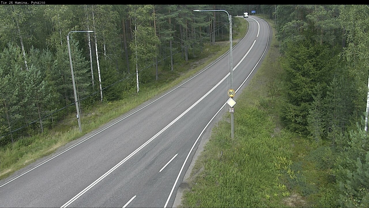 Kelikamerat Kuva Tie 26 Hamina, Pyhältö, Hamina, Kymenlaakso