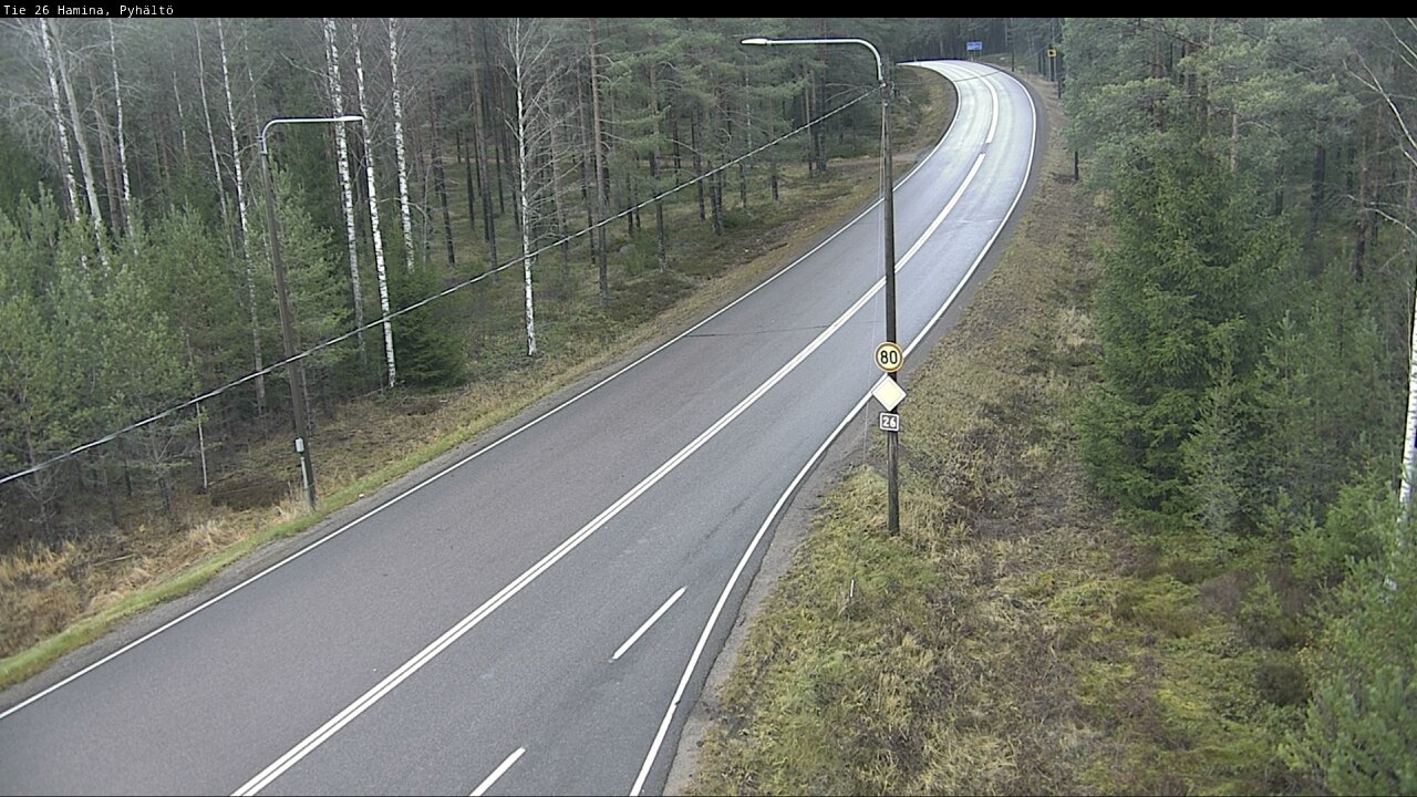 Kelikamerat Kuva Tie 26 Hamina, Pyhältö, Hamina, Kymenlaakso