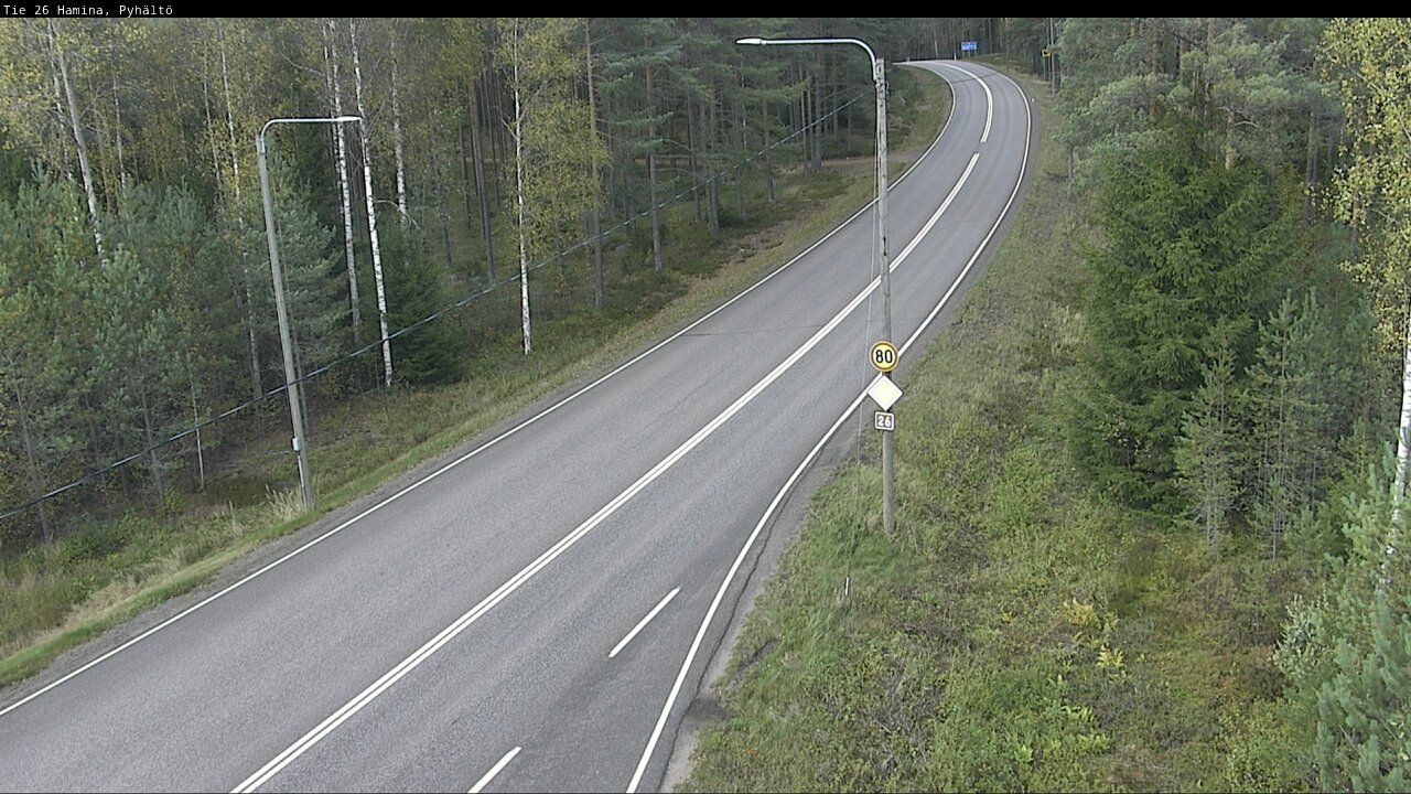 Kelikamerat Kuva Tie 26 Hamina, Pyhältö, Hamina, Kymenlaakso