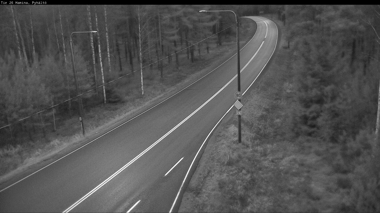 Kelikamerat Kuva Tie 26 Hamina, Pyhältö, Hamina, Kymenlaakso