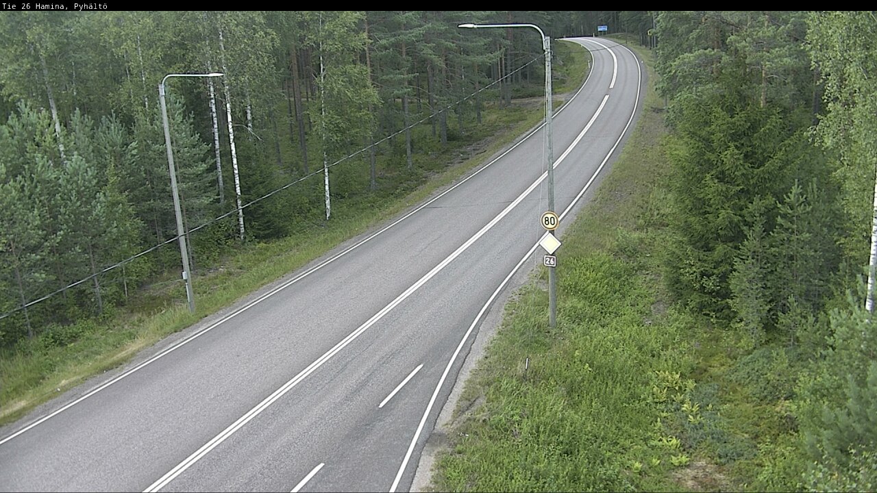 Kelikamerat Kuva Tie 26 Hamina, Pyhältö, Hamina, Kymenlaakso