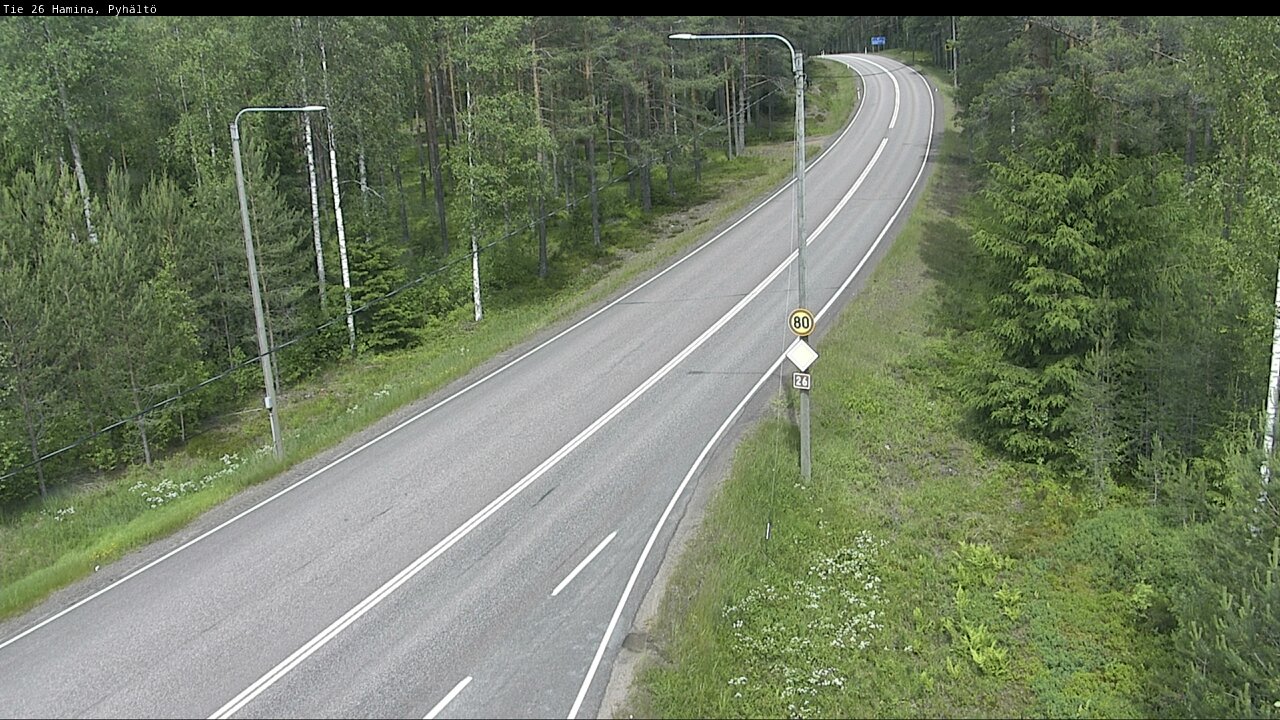 Kelikamerat Kuva Tie 26 Hamina, Pyhältö, Hamina, Kymenlaakso