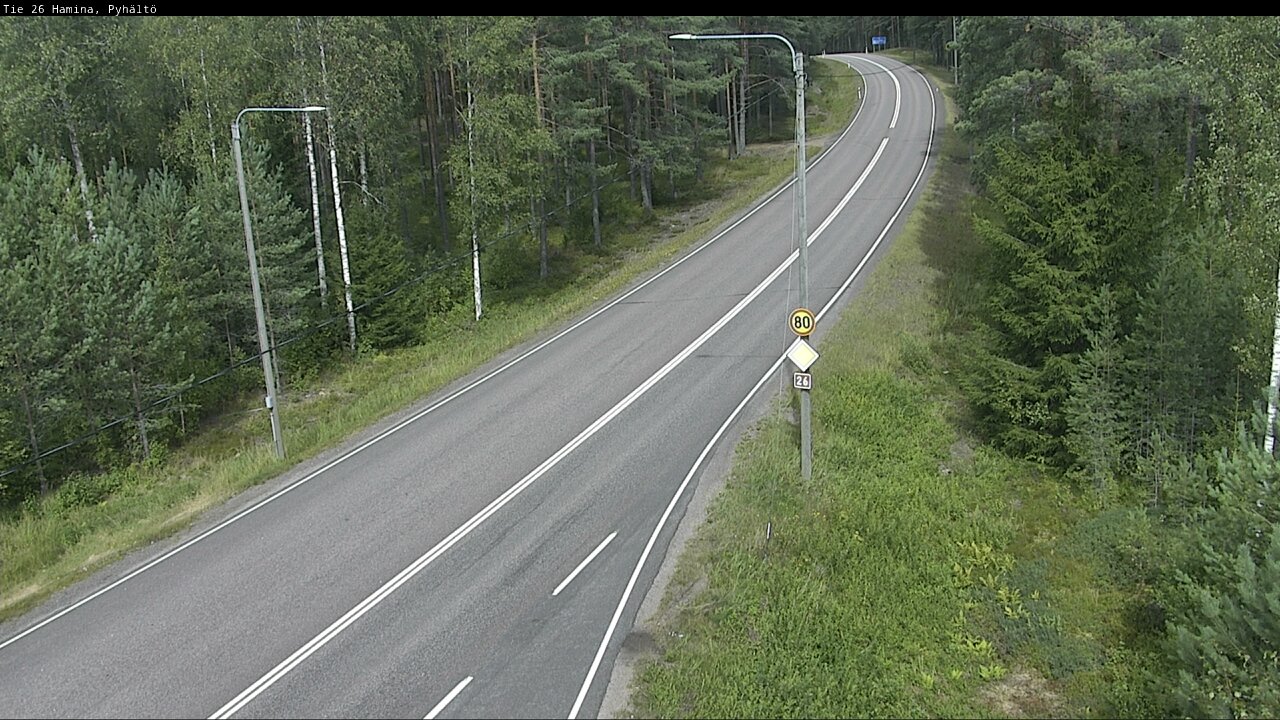 Kelikamerat Kuva Tie 26 Hamina, Pyhältö, Hamina, Kymenlaakso