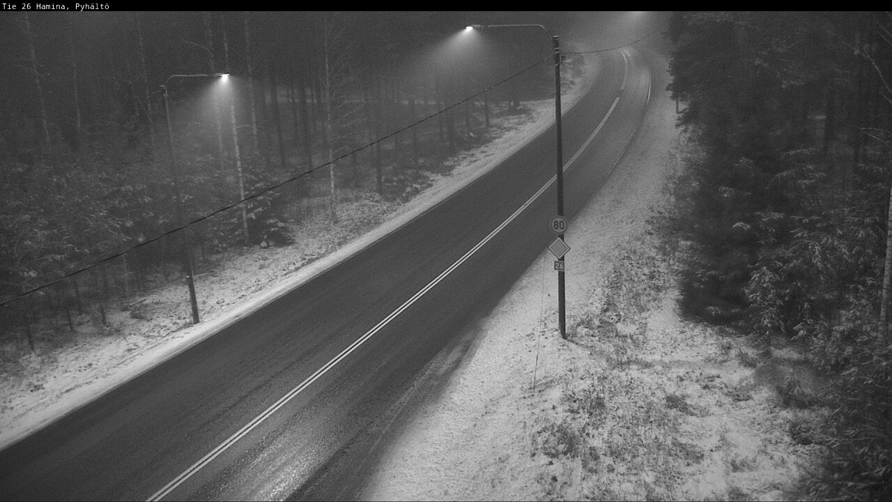 Weather Camera Image Road 26 Hamina, Pyhältö, Hamina, Kymenlaakso