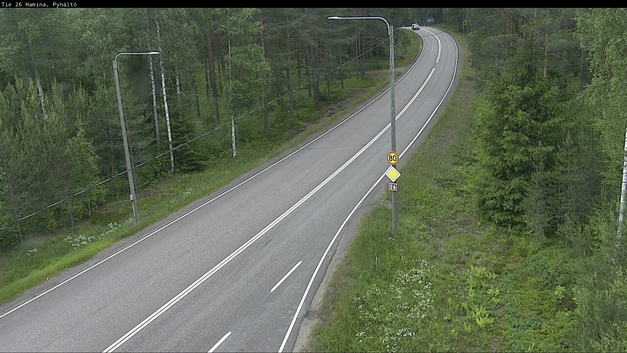 Kelikamerat Kuva Tie 26 Hamina, Pyhältö, Hamina, Kymenlaakso