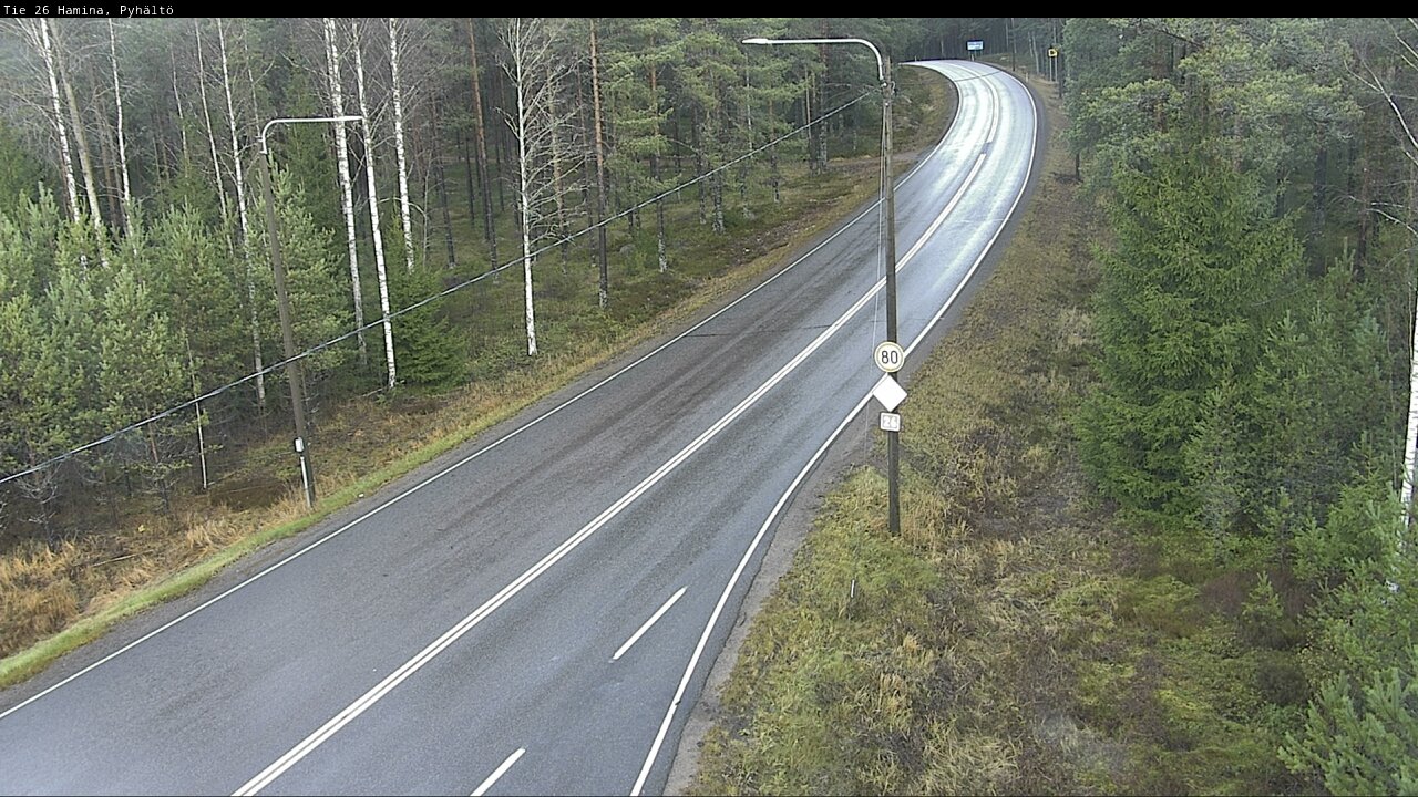 Kelikamerat Kuva Tie 26 Hamina, Pyhältö, Hamina, Kymenlaakso