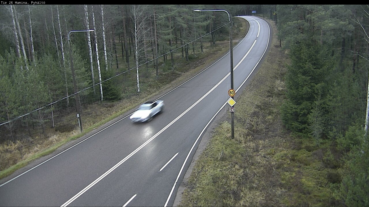 Kelikamerat Kuva Tie 26 Hamina, Pyhältö, Hamina, Kymenlaakso