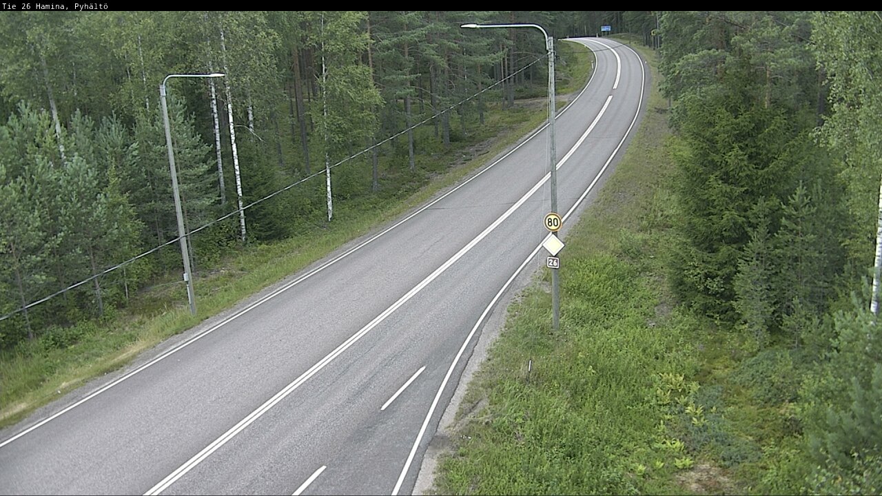 Kelikamerat Kuva Tie 26 Hamina, Pyhältö, Hamina, Kymenlaakso