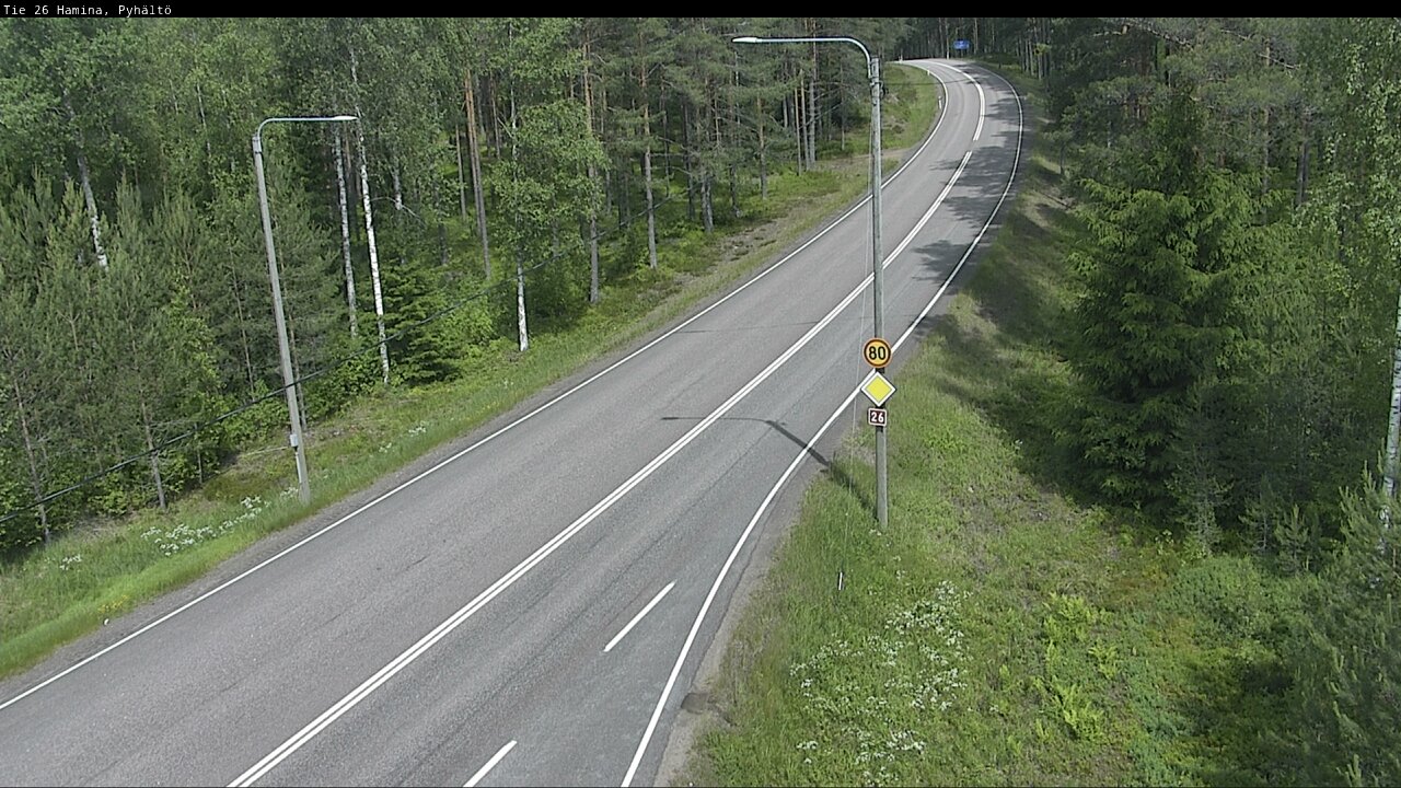 Kelikamerat Kuva Tie 26 Hamina, Pyhältö, Hamina, Kymenlaakso