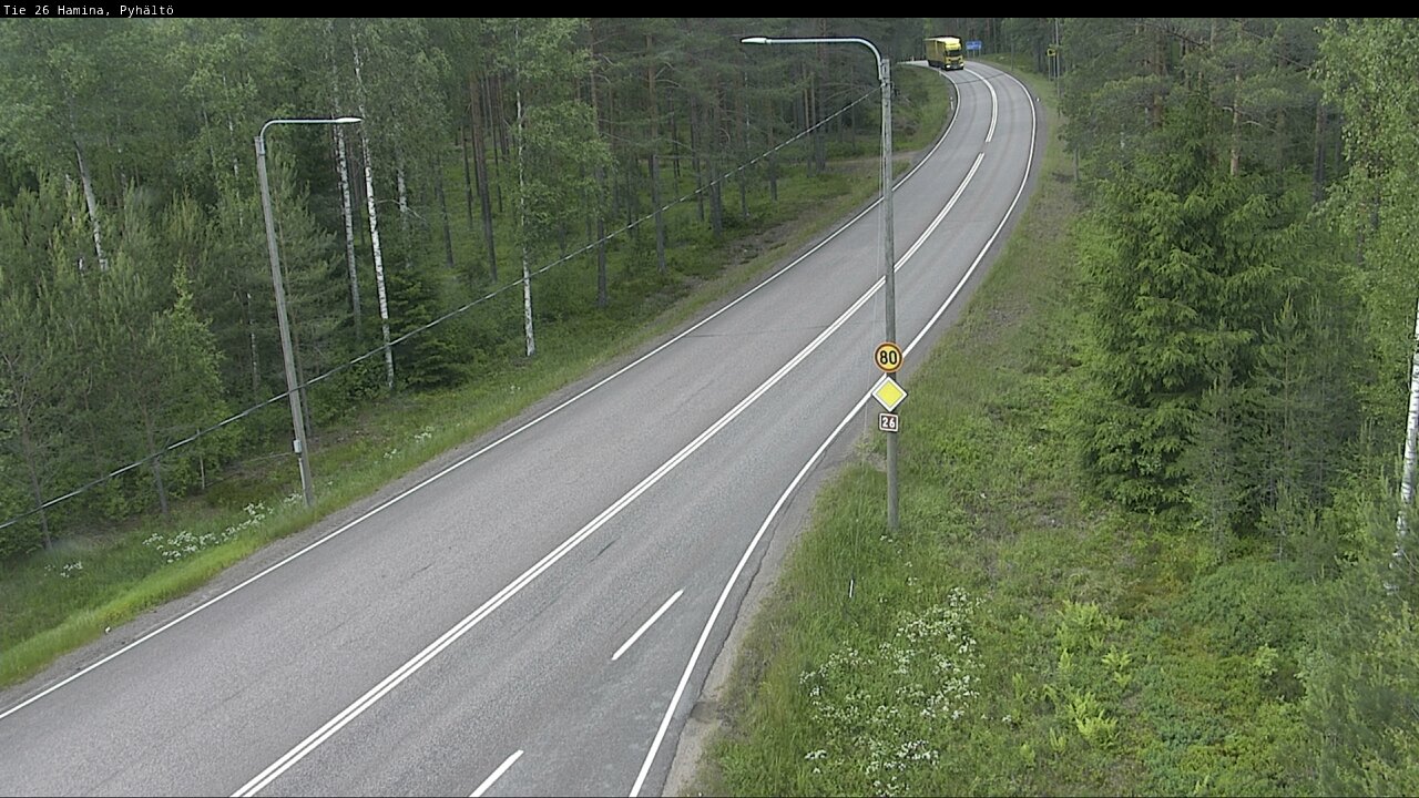 Kelikamerat Kuva Tie 26 Hamina, Pyhältö, Hamina, Kymenlaakso