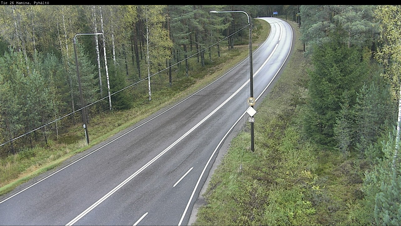 Weather Camera Image Road 26 Hamina, Pyhältö, Hamina, Kymenlaakso