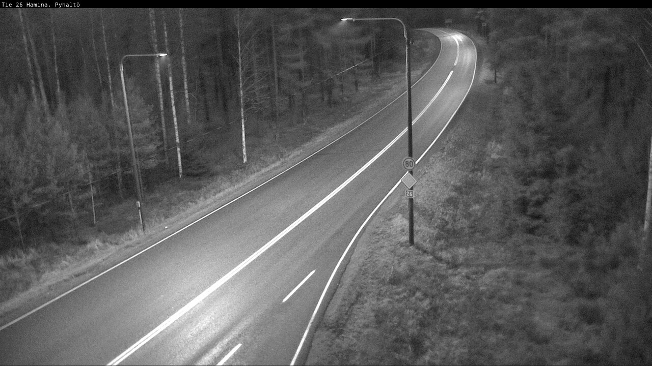 Kelikamerat Kuva Tie 26 Hamina, Pyhältö, Hamina, Kymenlaakso