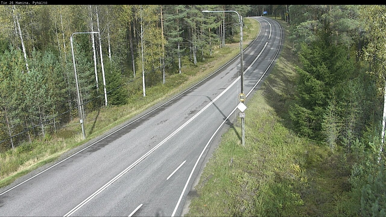 Kelikamerat Kuva Tie 26 Hamina, Pyhältö, Hamina, Kymenlaakso