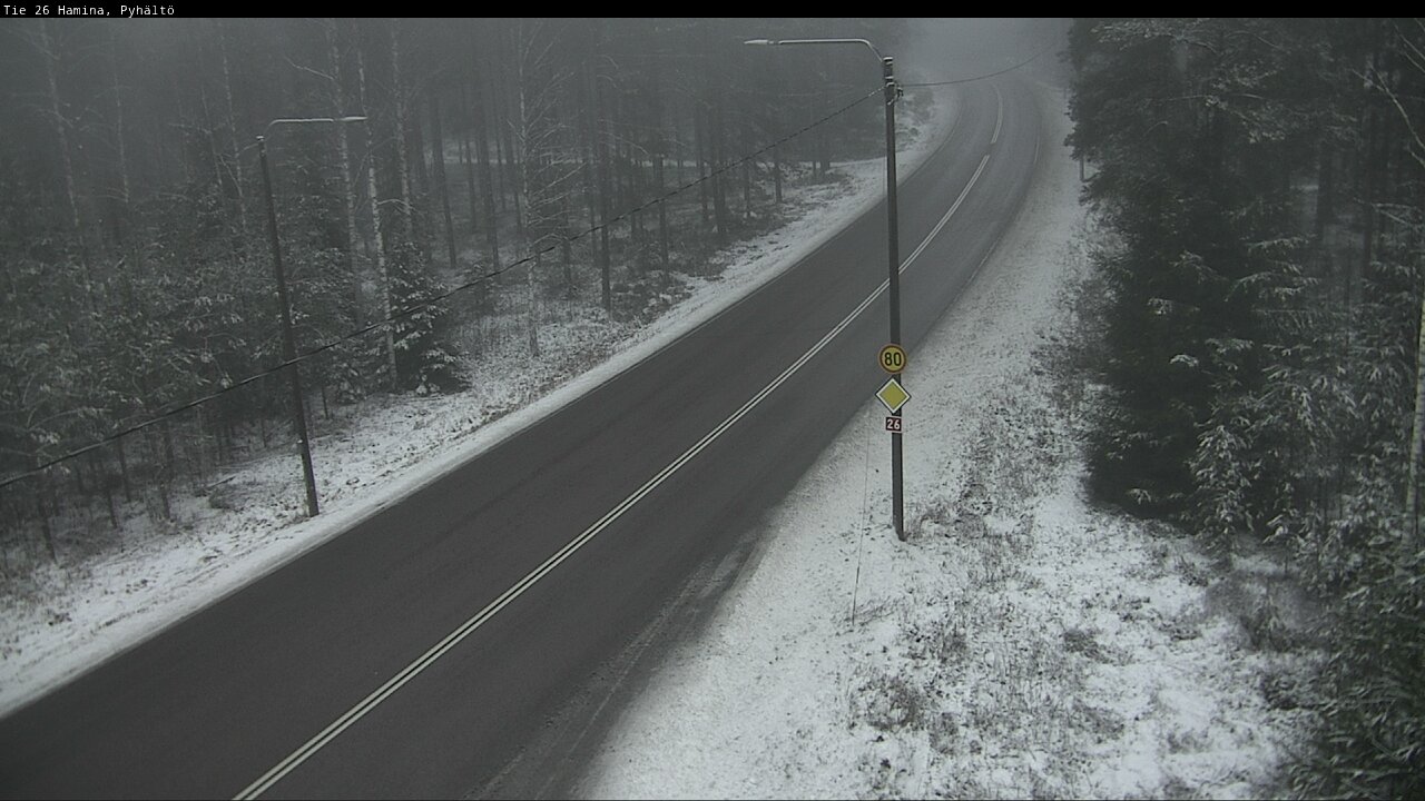 Weather Camera Image Road 26 Hamina, Pyhältö, Hamina, Kymenlaakso
