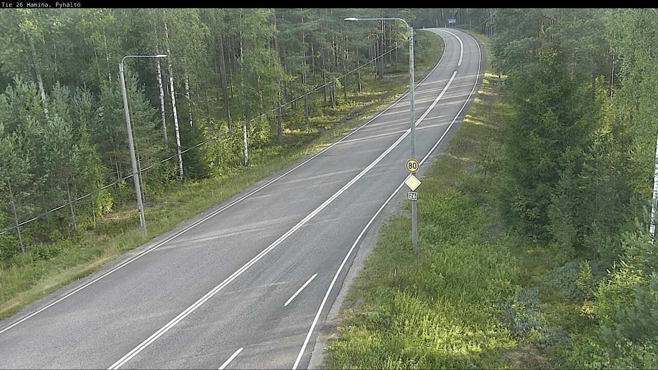 Weather Camera Image Road 26 Hamina, Pyhältö, Hamina, Kymenlaakso