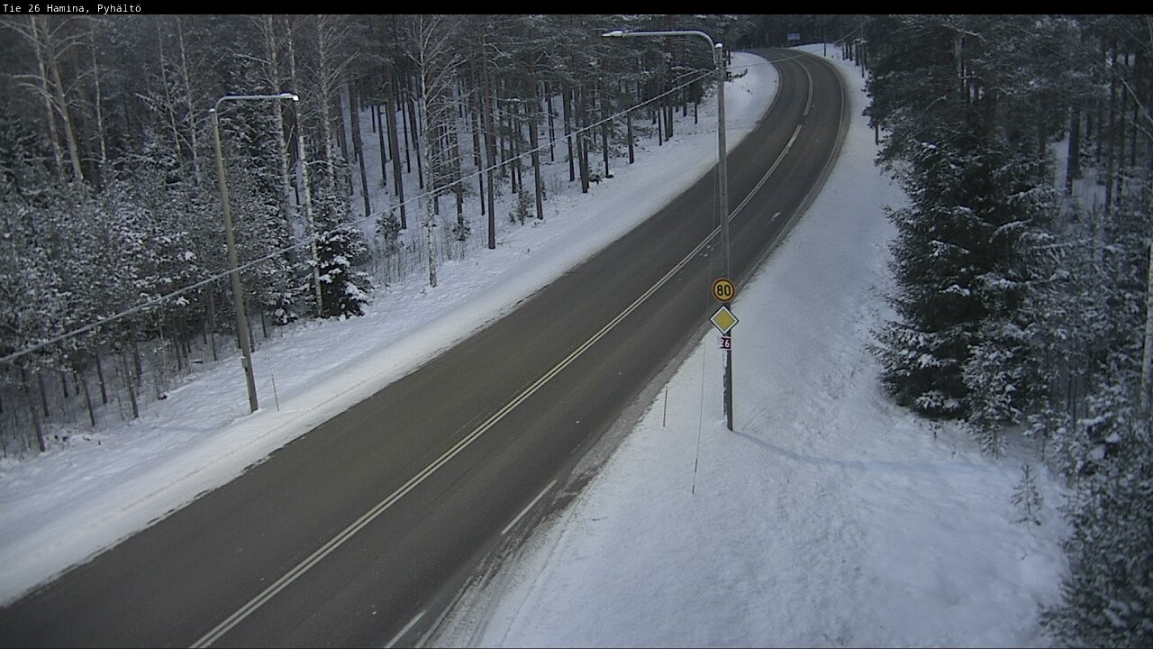 Kelikamerat Kuva Tie 26 Hamina, Pyhältö, Hamina, Kymenlaakso