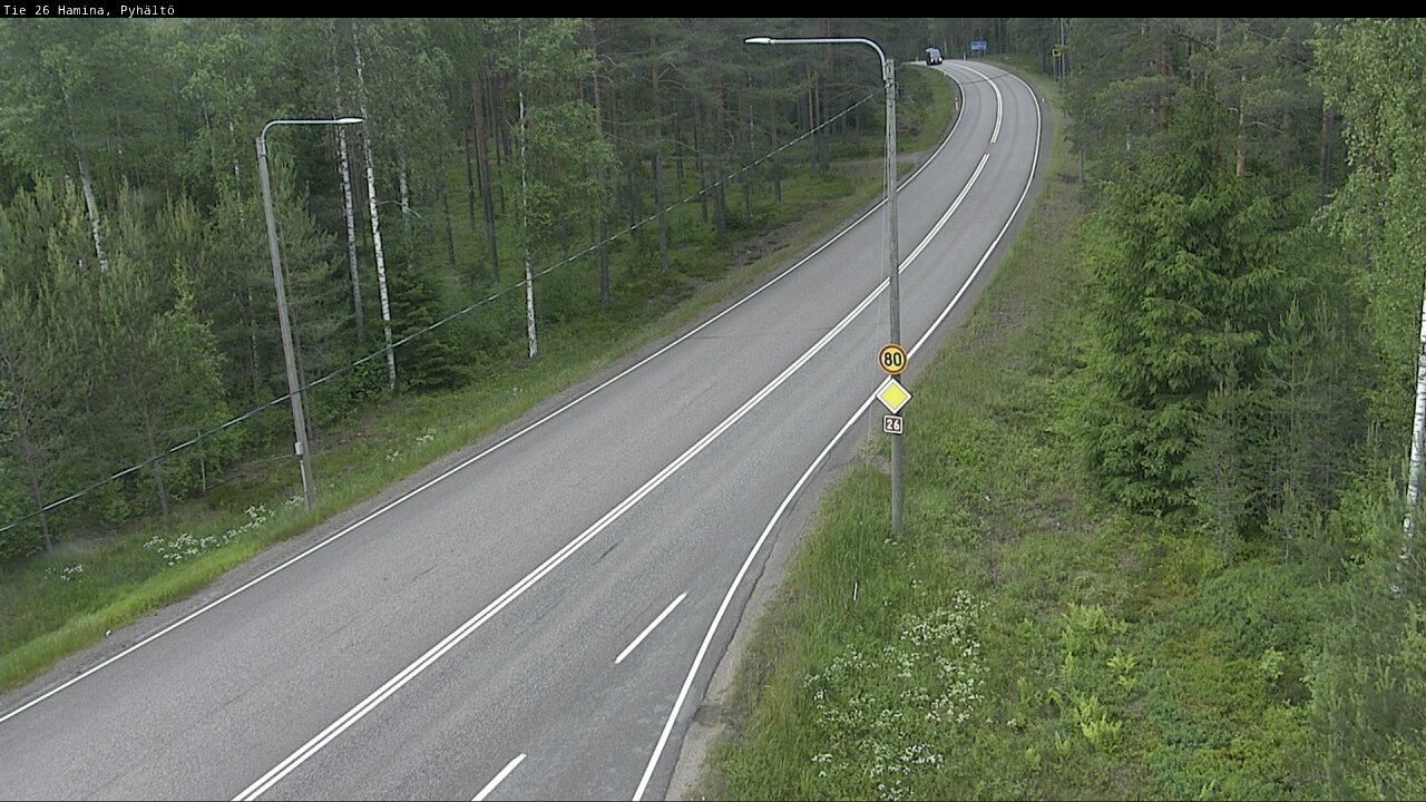 Kelikamerat Kuva Tie 26 Hamina, Pyhältö, Hamina, Kymenlaakso