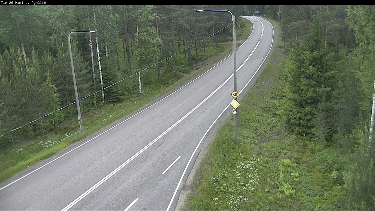 Kelikamerat Kuva Tie 26 Hamina, Pyhältö, Hamina, Kymenlaakso