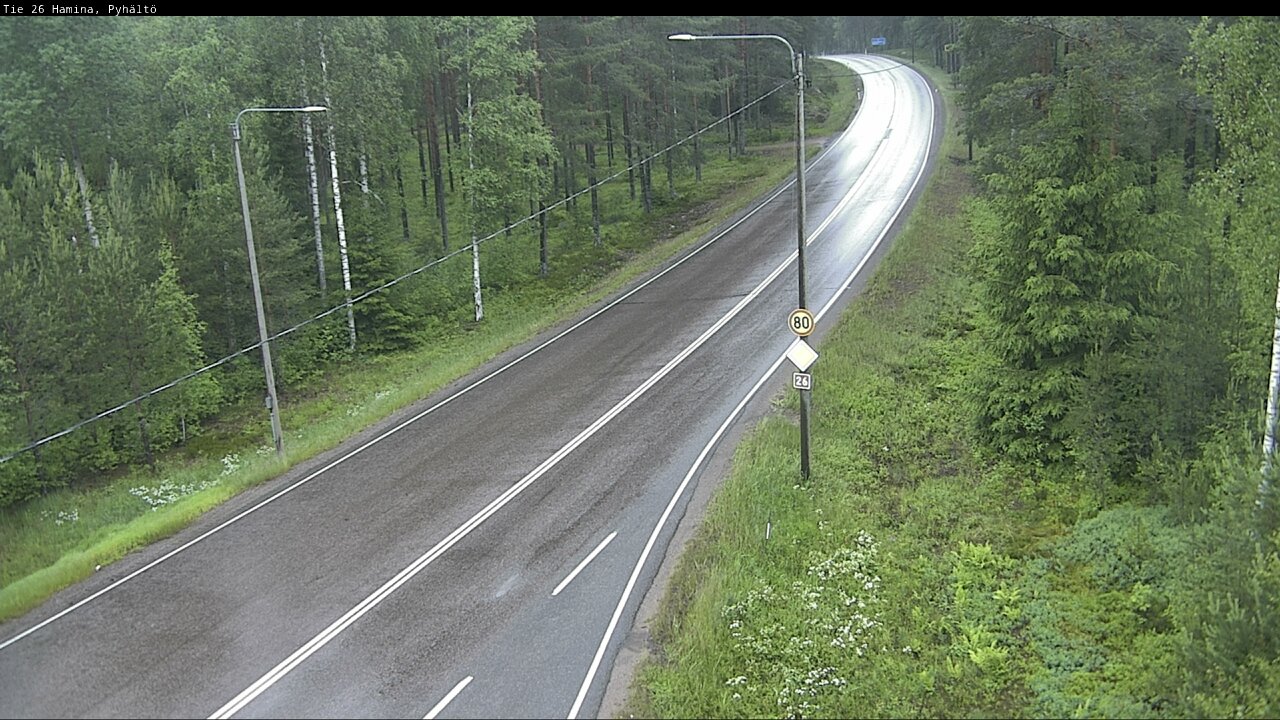 Kelikamerat Kuva Tie 26 Hamina, Pyhältö, Hamina, Kymenlaakso