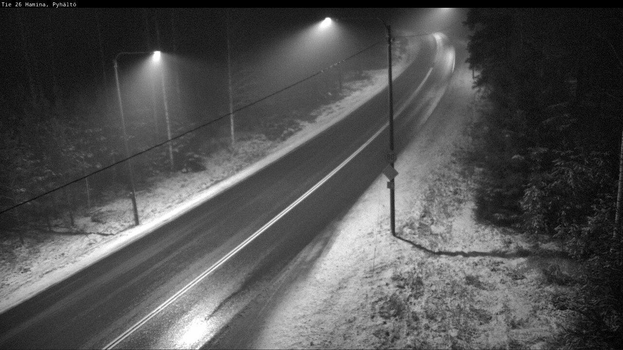 Weather Camera Image Road 26 Hamina, Pyhältö, Hamina, Kymenlaakso
