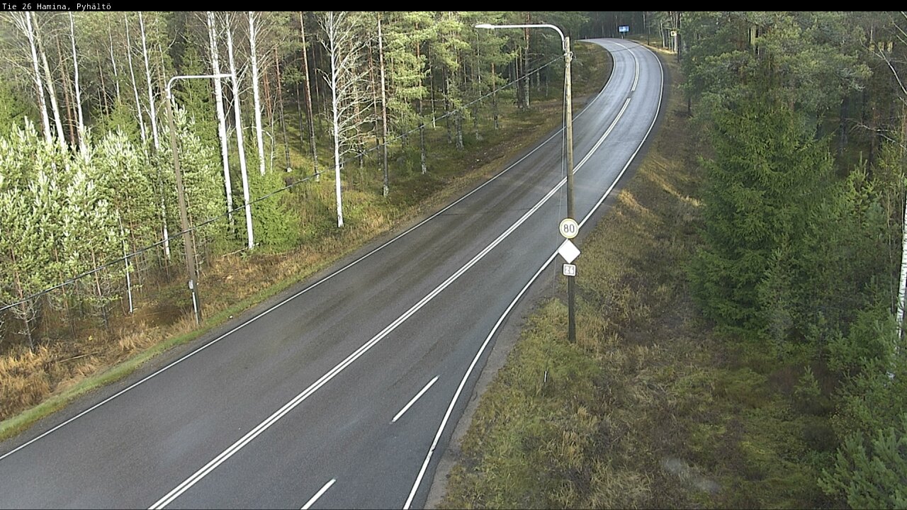 Kelikamerat Kuva Tie 26 Hamina, Pyhältö, Hamina, Kymenlaakso