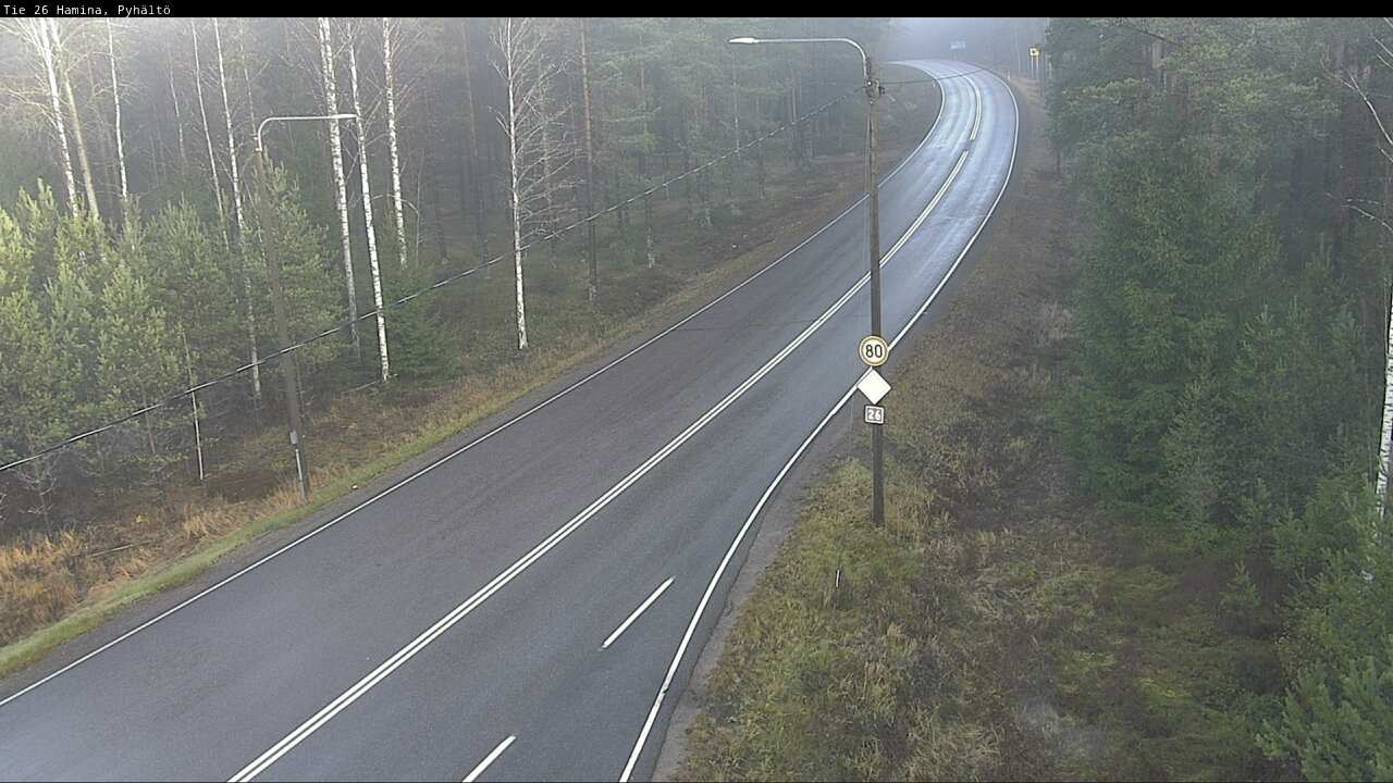 Kelikamerat Kuva Tie 26 Hamina, Pyhältö, Hamina, Kymenlaakso