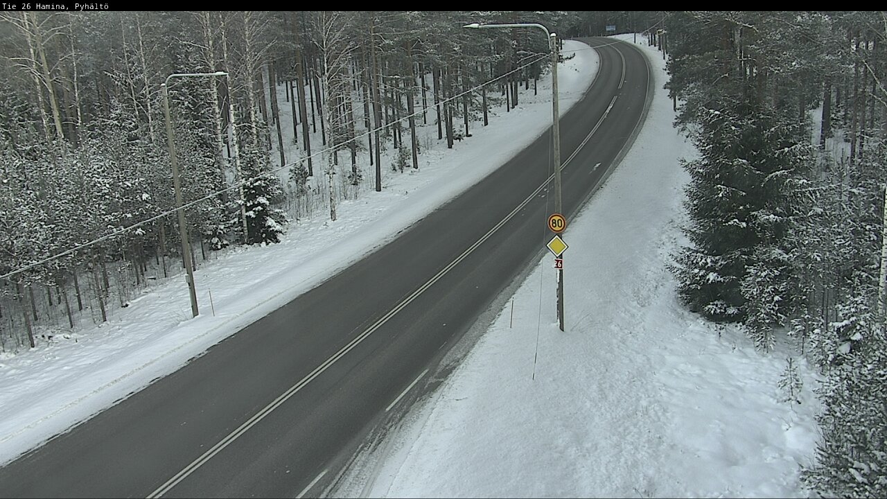 Kelikamerat Kuva Tie 26 Hamina, Pyhältö, Hamina, Kymenlaakso
