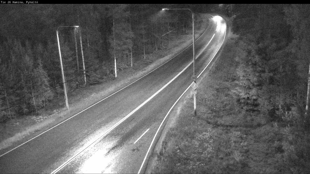 Kelikamerat Kuva Tie 26 Hamina, Pyhältö, Hamina, Kymenlaakso
