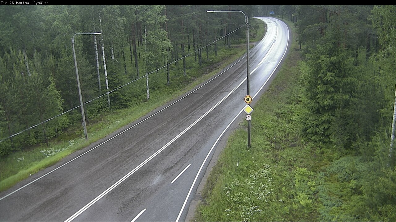 Kelikamerat Kuva Tie 26 Hamina, Pyhältö, Hamina, Kymenlaakso