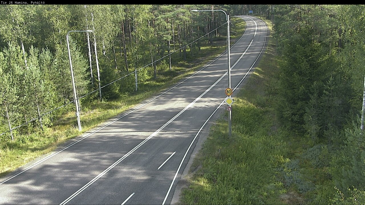 Weather Camera Image Road 26 Hamina, Pyhältö, Hamina, Kymenlaakso