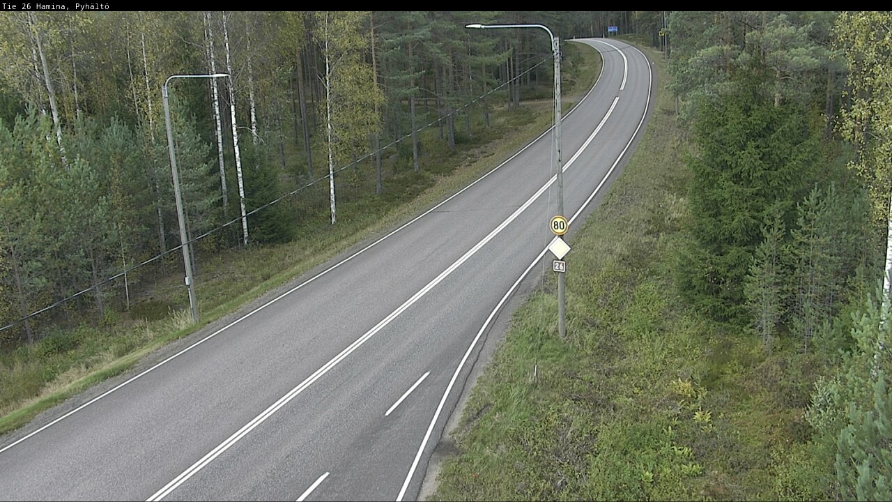 Kelikamerat Kuva Tie 26 Hamina, Pyhältö, Hamina, Kymenlaakso