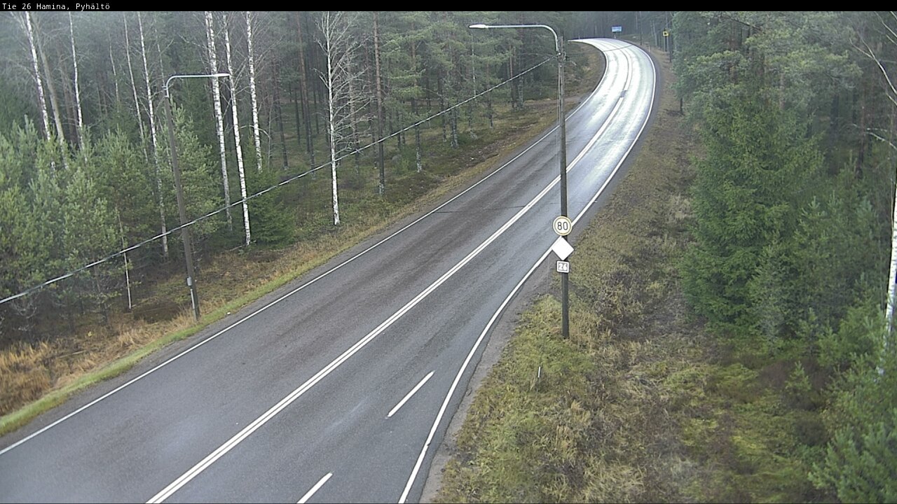 Kelikamerat Kuva Tie 26 Hamina, Pyhältö, Hamina, Kymenlaakso