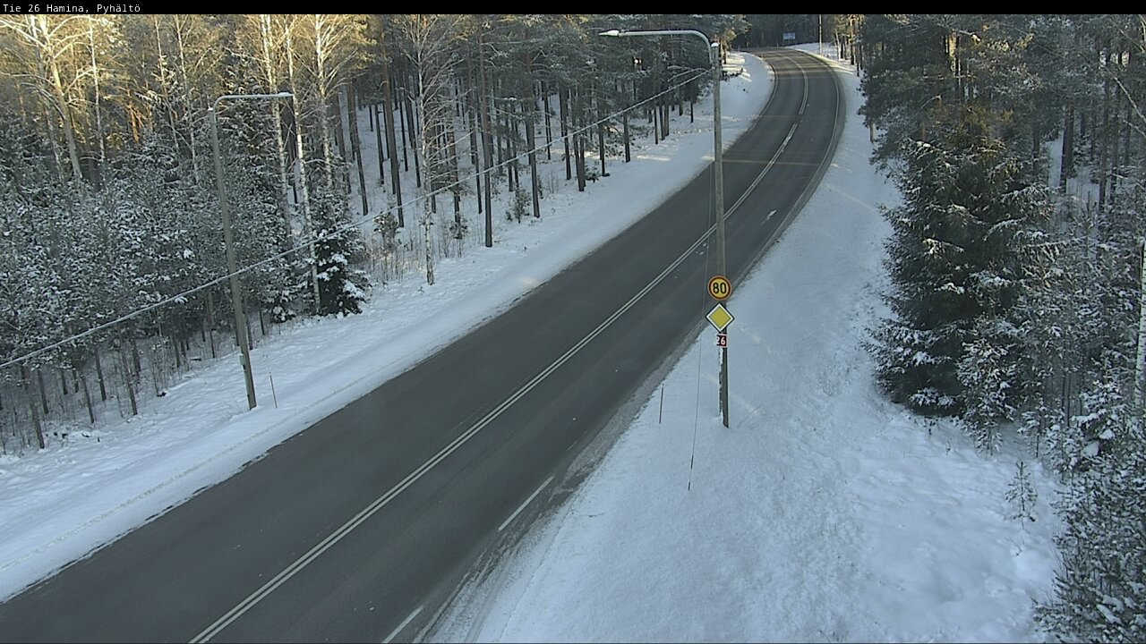 Weather Camera Image Road 26 Hamina, Pyhältö, Hamina, Kymenlaakso