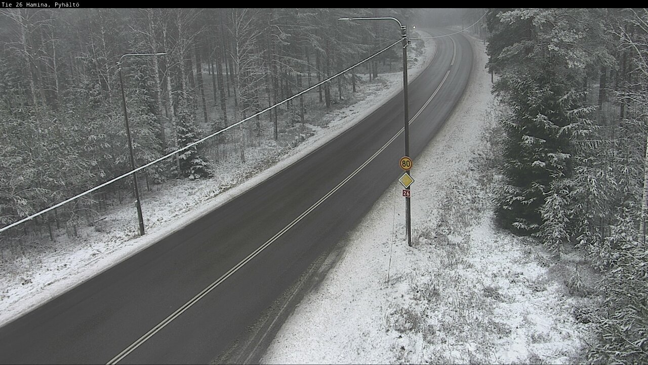 Weather Camera Image Road 26 Hamina, Pyhältö, Hamina, Kymenlaakso