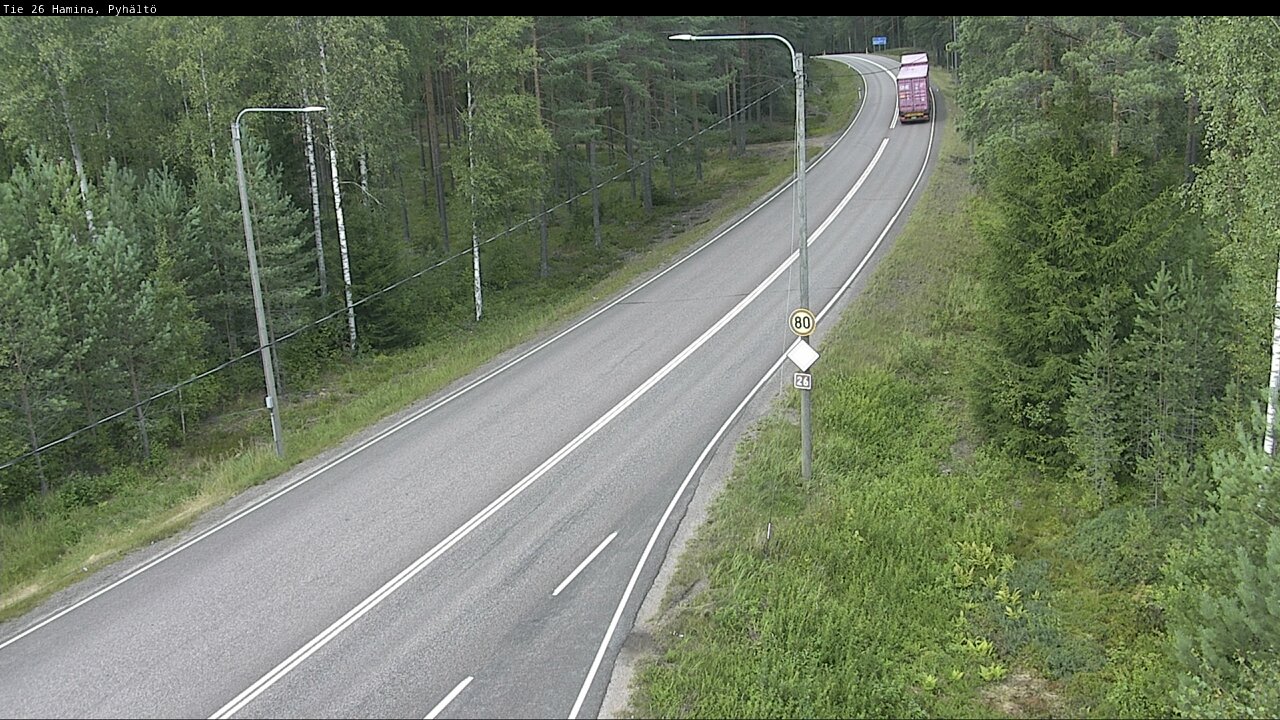 Kelikamerat Kuva Tie 26 Hamina, Pyhältö, Hamina, Kymenlaakso