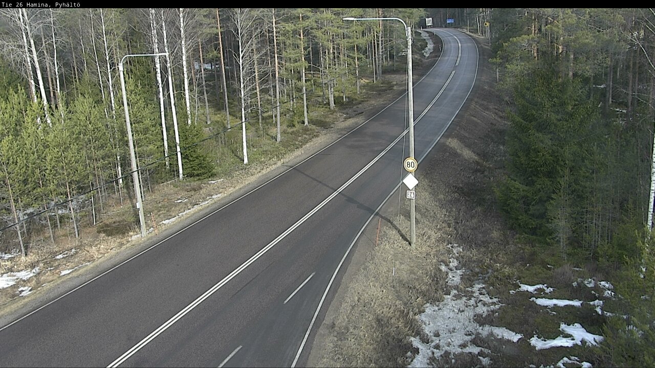 Weather Camera Image Road 26 Hamina, Pyhältö, Hamina, Kymenlaakso