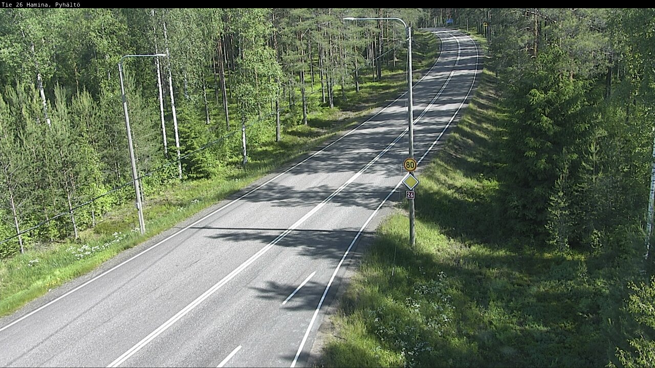 Kelikamerat Kuva Tie 26 Hamina, Pyhältö, Hamina, Kymenlaakso