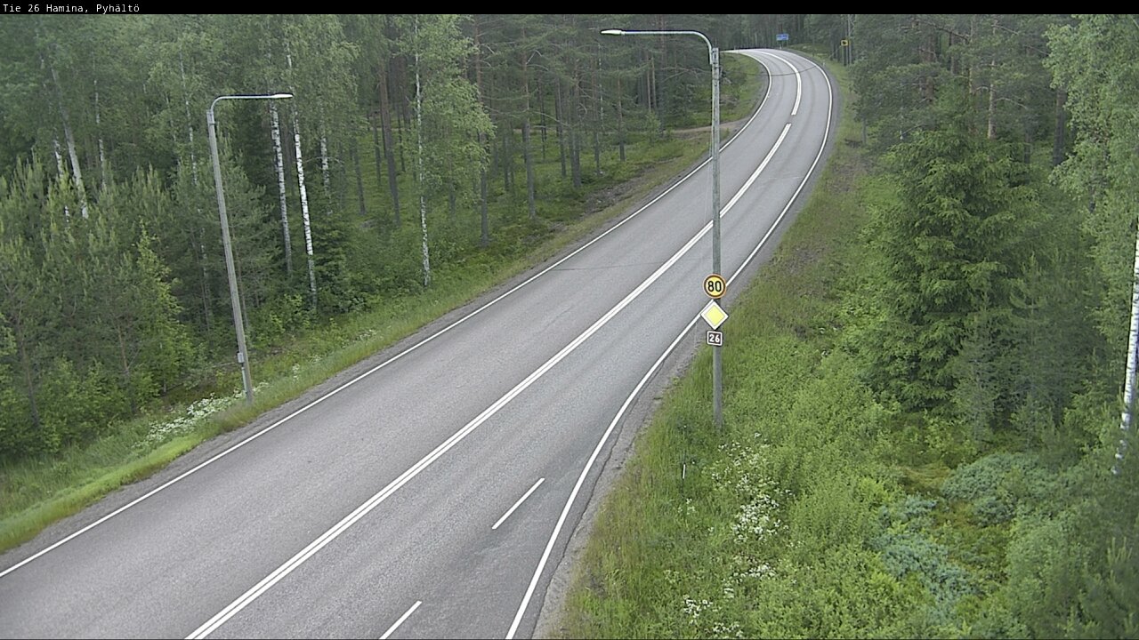 Weather Camera Image Road 26 Hamina, Pyhältö, Hamina, Kymenlaakso